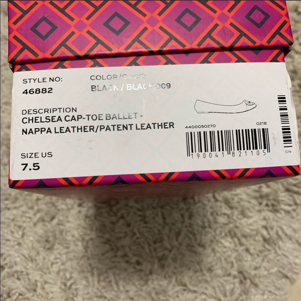 Tory Burch Chelsea Cap Toe Ballet Flat - Picture 6 of 6